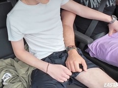 Road head, czech hunter, backseat