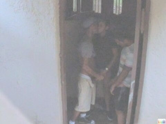 Marc Peron and his boys are enjoying a public quickie