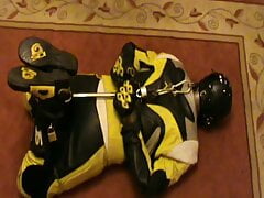 Yellow and Black - Bikerslave is hogshackled
