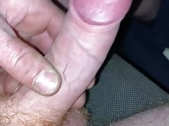 Ginger guy wanking in the car