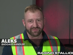 2 Fetish Baggage Claimers Find Fucktoys In Suitcase & USE THEM!