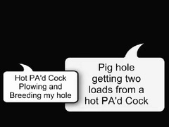 Hawt PA'd Wang giving me 2 loads in my sling