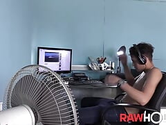 RAWHOLE Latino Twink Urbano Tugs His Throbbing Dick Solo