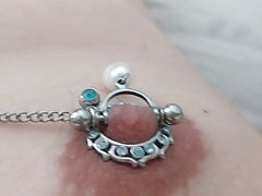 Masturbating my pierced dick