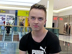 Messy-haired eccentric fucked in the ass, HARD