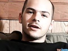 Jock washes his feet in the bathtub and jerks off