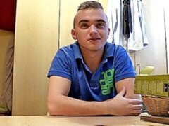 Young hottie with a nice-looking booty gets blasted real hard