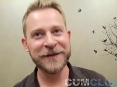 Swallowing A Load From This Horny Blonde Guy