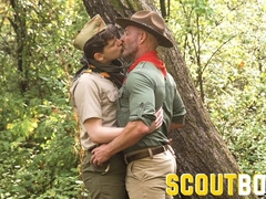 ScoutBoys Strung up Scoutmaster Ace Banner barebacks stellar guiltless scout