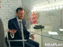 Vadim Romanov rims and savagely drills weatherman Franky Foxs butthole