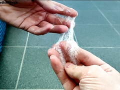 Spit play with fingers