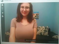 Beautiful young webcam girl with amazing tits