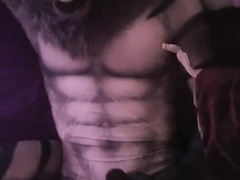 Just a unshaved Hyena frolicking with himself