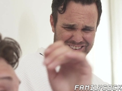 Twink Edward Trent trapped in the windows while Beau Reed dominates him