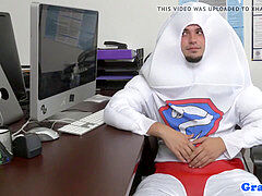 3 wolf booty-fucked at costumed office party