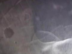 Sneaky dude is jacking his cock in the car where anyone can see