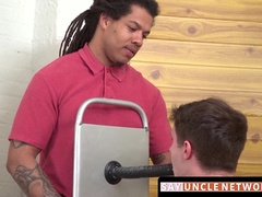 SayUncleNetwork.com - Stud Maxx Monroe endures a raw barebacking by maledom Floyd Johnson
