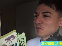 Nasty dudes Axel and Rodrigo strip their clothes to fuck each other for cash