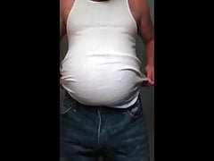 Macpurc Belly in Undershirt Speedo Bulge