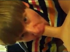 Giving NOT His bro a Blowjob and Swallowing 6