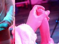 Femboy Cow-boy Milks Big Cock And Ruins Orgasm