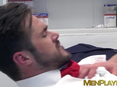 Beautiful Kayden Gray hard ass drilling man in suit after BJ