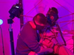 Japanese handjob session with a twist of sadism and masochism