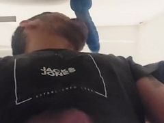 Deep Throating fuck stick while I jerk to get all the gravy out