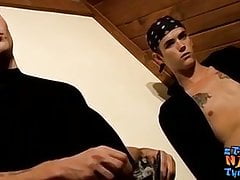 Straight thugs Cain and Viper talk shit before masturbation