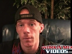 Mature punk plays with his hard cock and shoots out a load