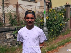 Hairy young guy fucked in the ass in the woods