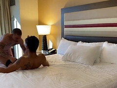 Hotel room banging for Dillon Anderson and Elliot Finn