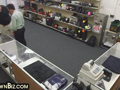 Dirty Pawnshop Customer Fucked In 3some In Anal Hole