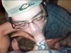 Drinking cum and piss 8