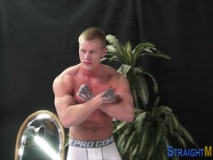 Buff Solo Straighty Masturbates