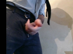 Spunking in social trousers