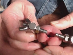 the big opened peehole of my penis 2