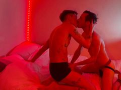 two twink sluts bareback fuck really rough and creampie