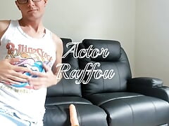 Actor Raffou Leg in the Air on His Couch