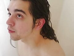 OH NO! STRAIGHT BIG COCK TWINK (BARELY 18+) GETS WET AND STEAMY IN SHOWER- FAMILY THERAPY