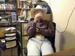 Hot Cowboy man Smoke and Stroke