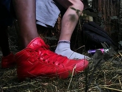 DIQSUQR - Cruising 24 cm BIG BLACK COCK sans a condom internal cumshot