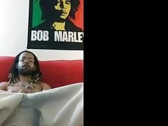 Home alone watching porn and stroking my cock