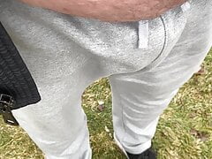 Pissing and masturbate outside