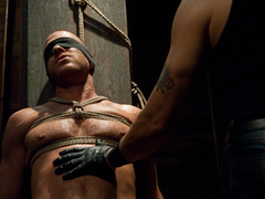 Dominant dude has a cock- and ball-worshipping whore