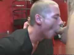 Stripper teases and sits on a party goers face