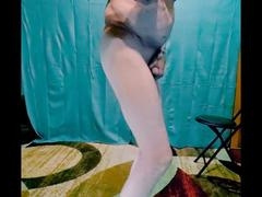 Hot sissy in sensual lingerie and high heels