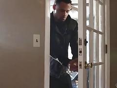 Home invader gets busted in more ways than one