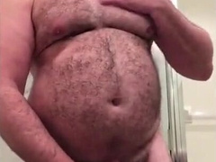Big-Cock Daddy Bear Jacks Off
