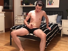 College Guy Playing With His Dick And Ass